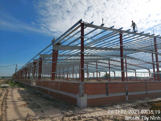 Dệt nhuộm Tây Ninh - Nhà Thép Tiền Chế GB Steel - Công Ty TNHH Thép Thông Minh Toàn Cầu